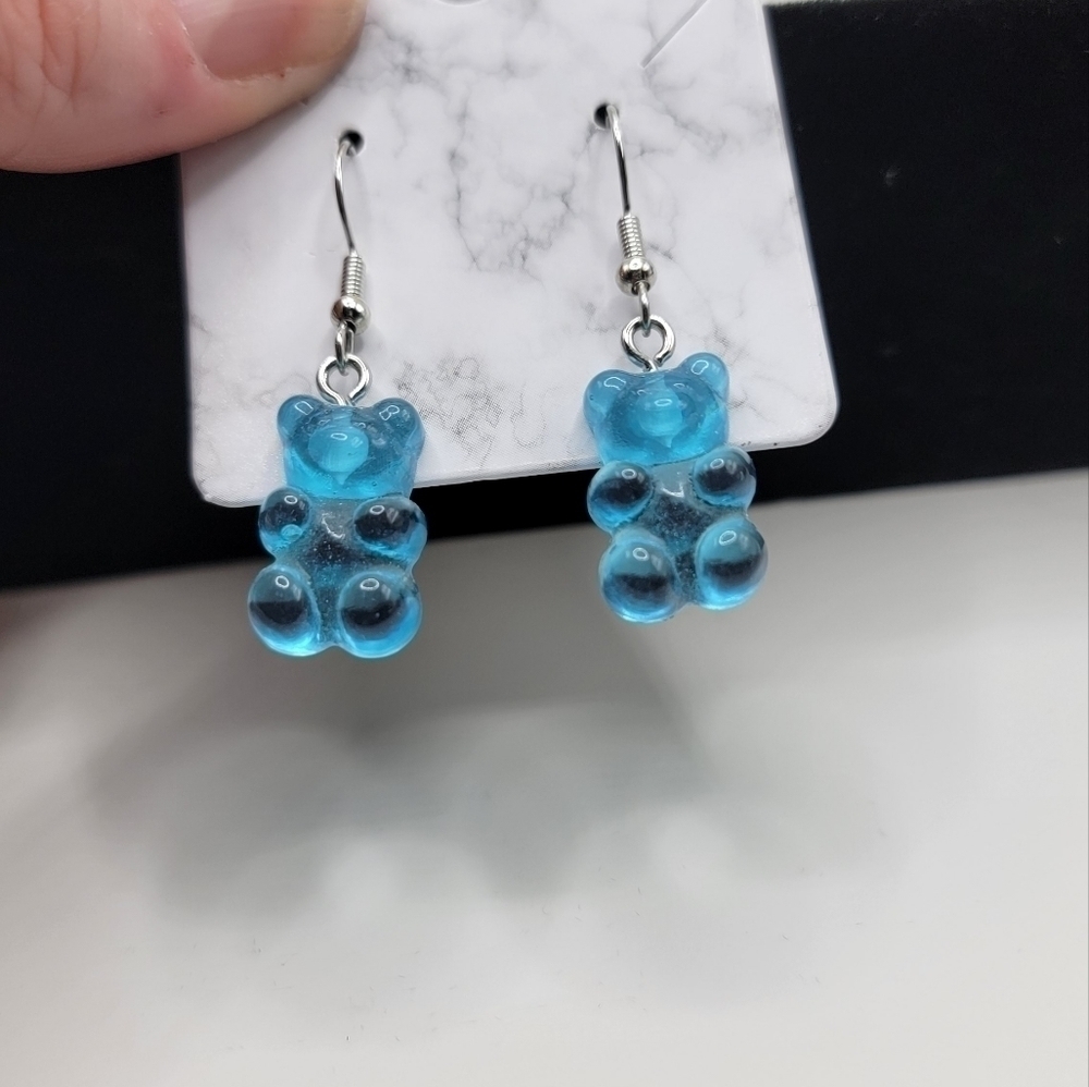New Blue Gummi Bear Earrings